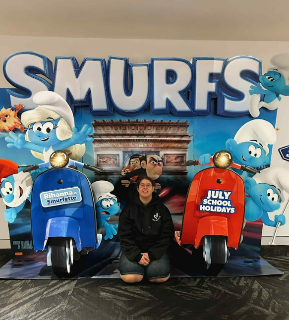 Two team members at a local park