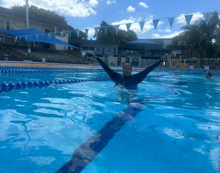Back in the water